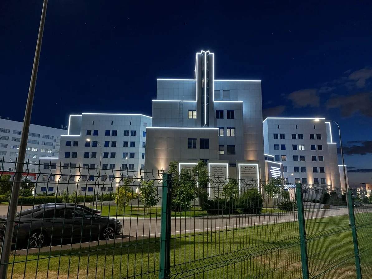 Архитектурная подсветка больничного комплекса